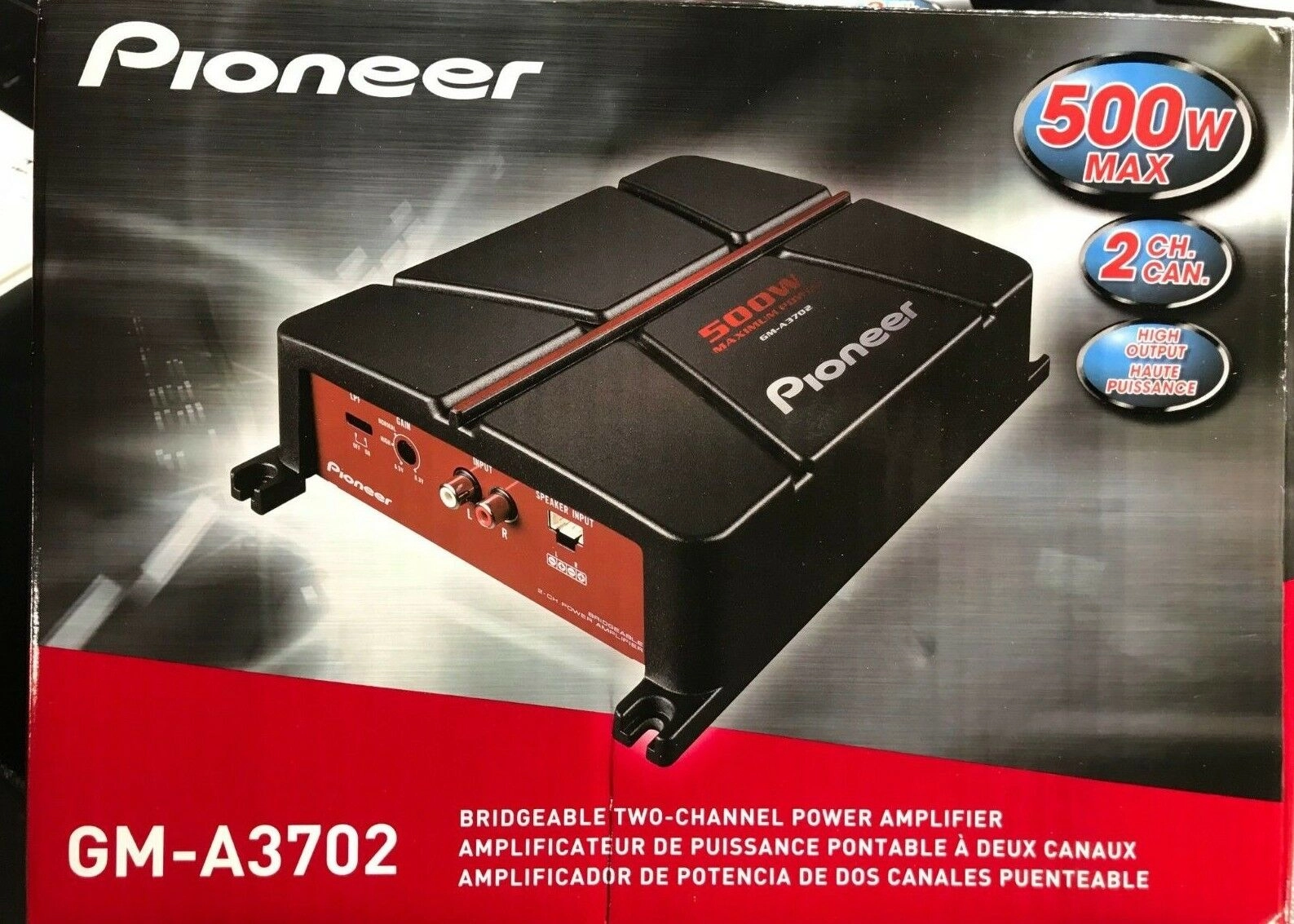 Автомобильный 2-х канальный усилитель PIONEER GM-A3702