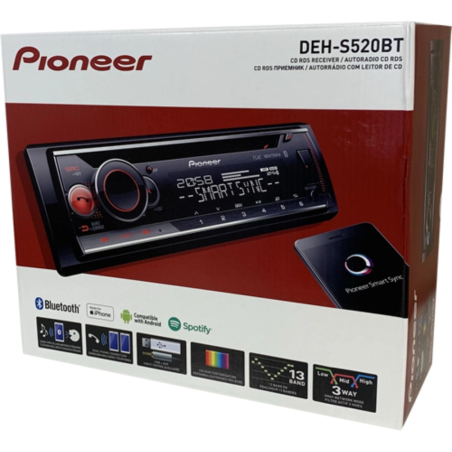 Автомобильный CD-ресивер PIONEER DEH-S520BT