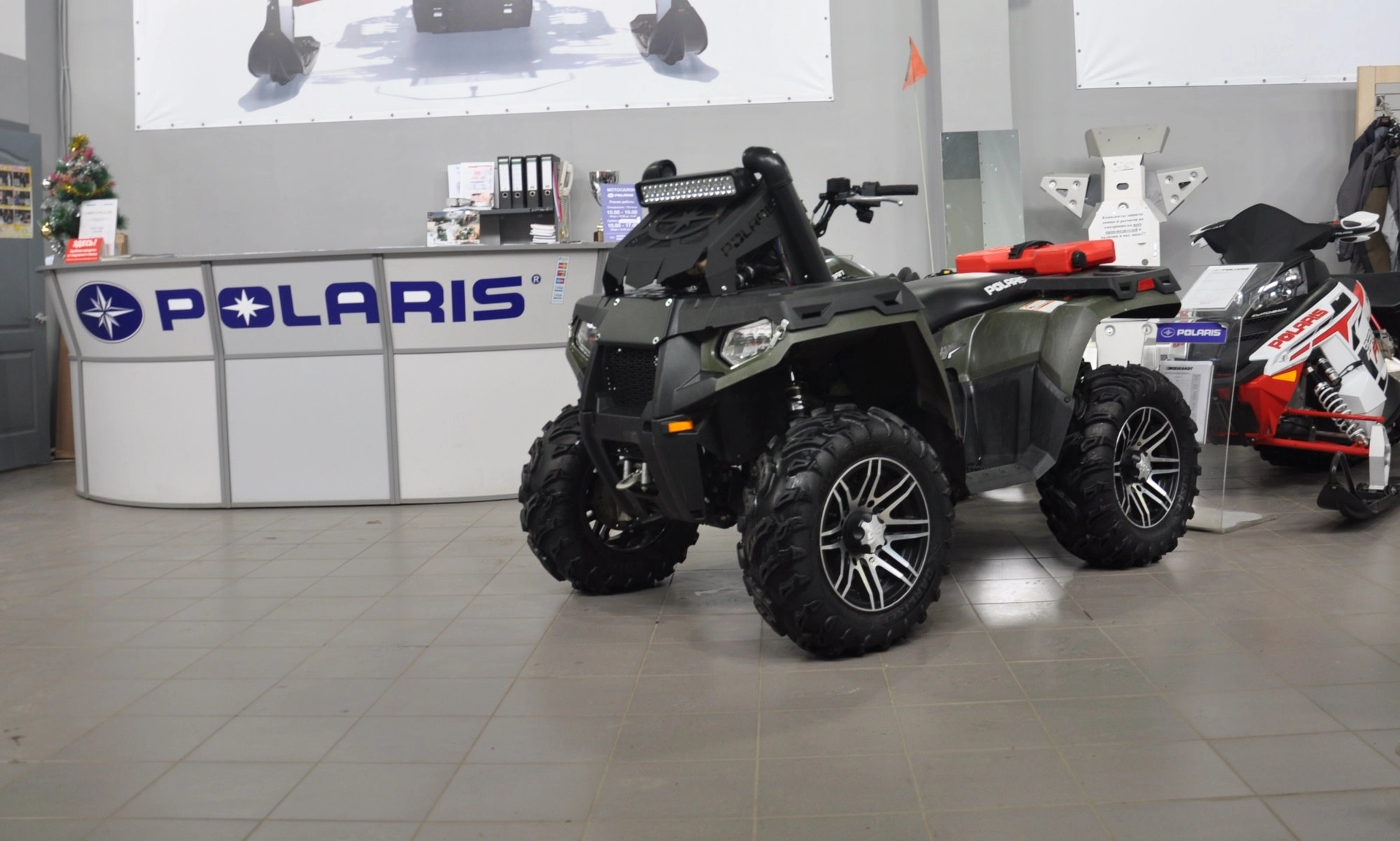 Вынос радиатора на Polaris Sportsman Forest 800