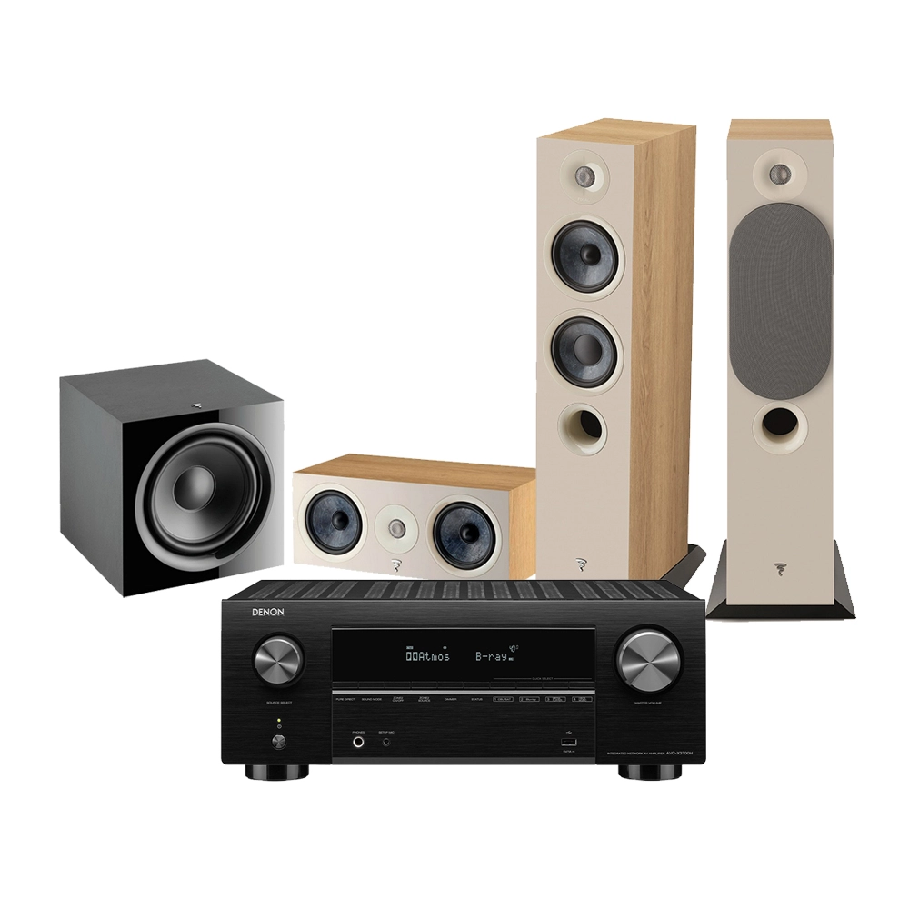 Домашний кинотеатр DENON AVRX1700HBKE2 Focal Chora 816