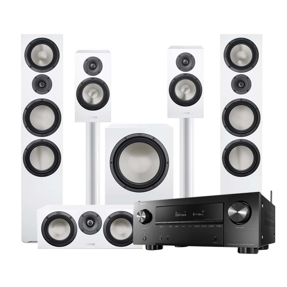 Домашний кинотеатр DENON AVRX2700HBKE2 Canton GLE White