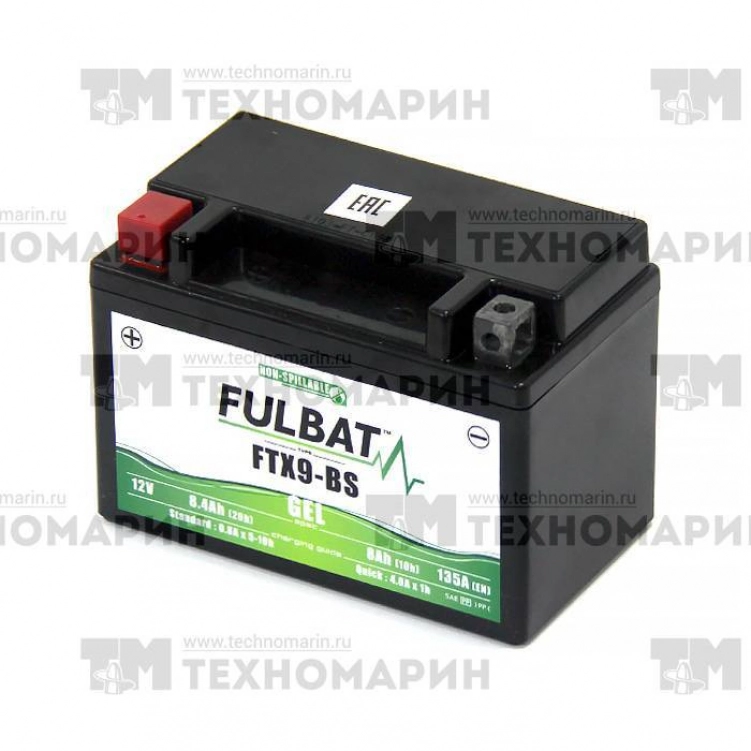 BATTERIE MOTO FULBAT GEL FTX9-BS / YTX9-BS 12V 8,4AH 135A