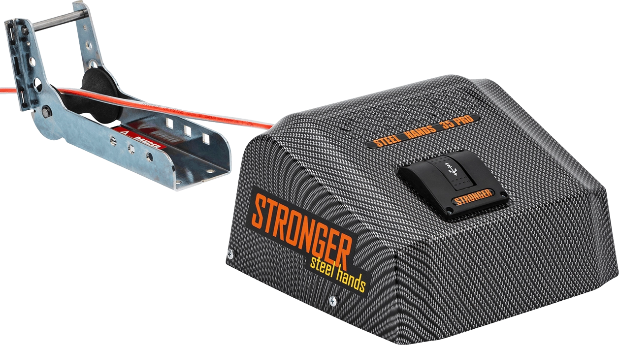 Якорная лебёдка Stronger Steel Hands 35 PRO Carbon (карбон)