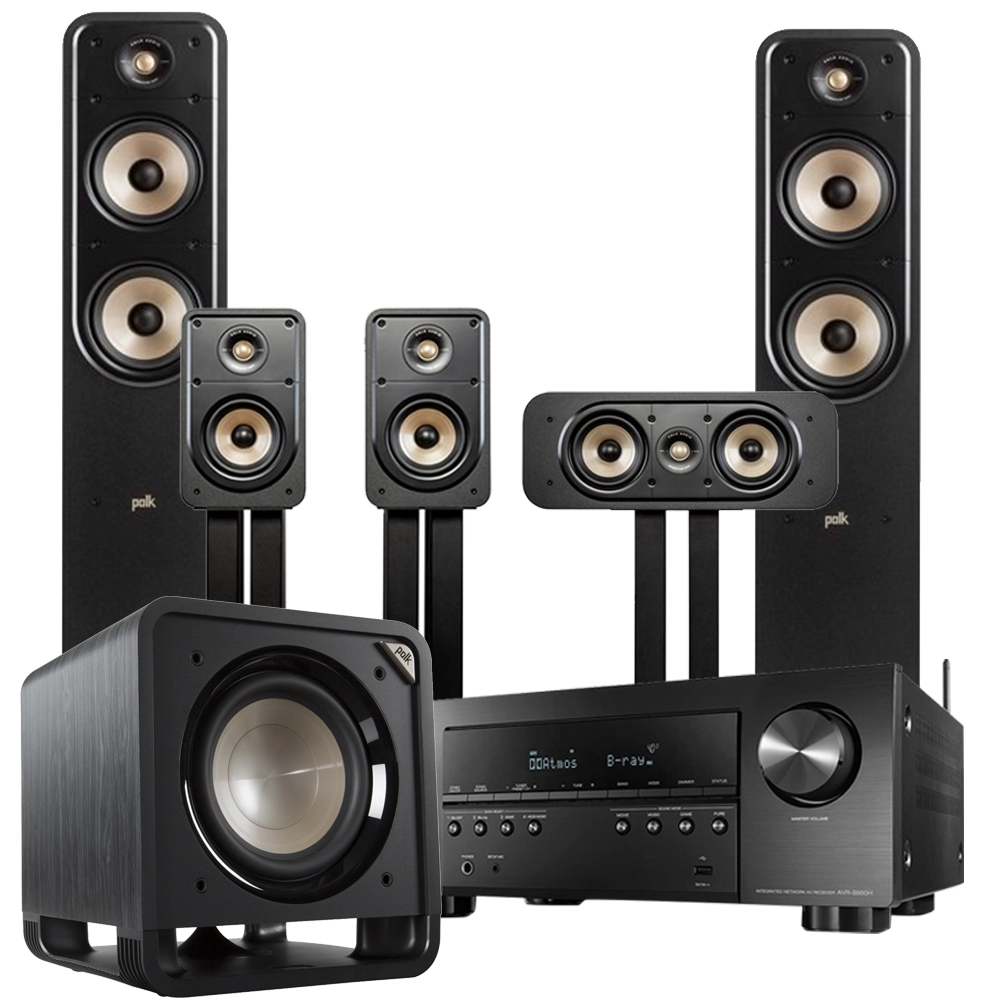 Домашний кинотеатр DENON AVRX1700HBKE2 Polk Signature2