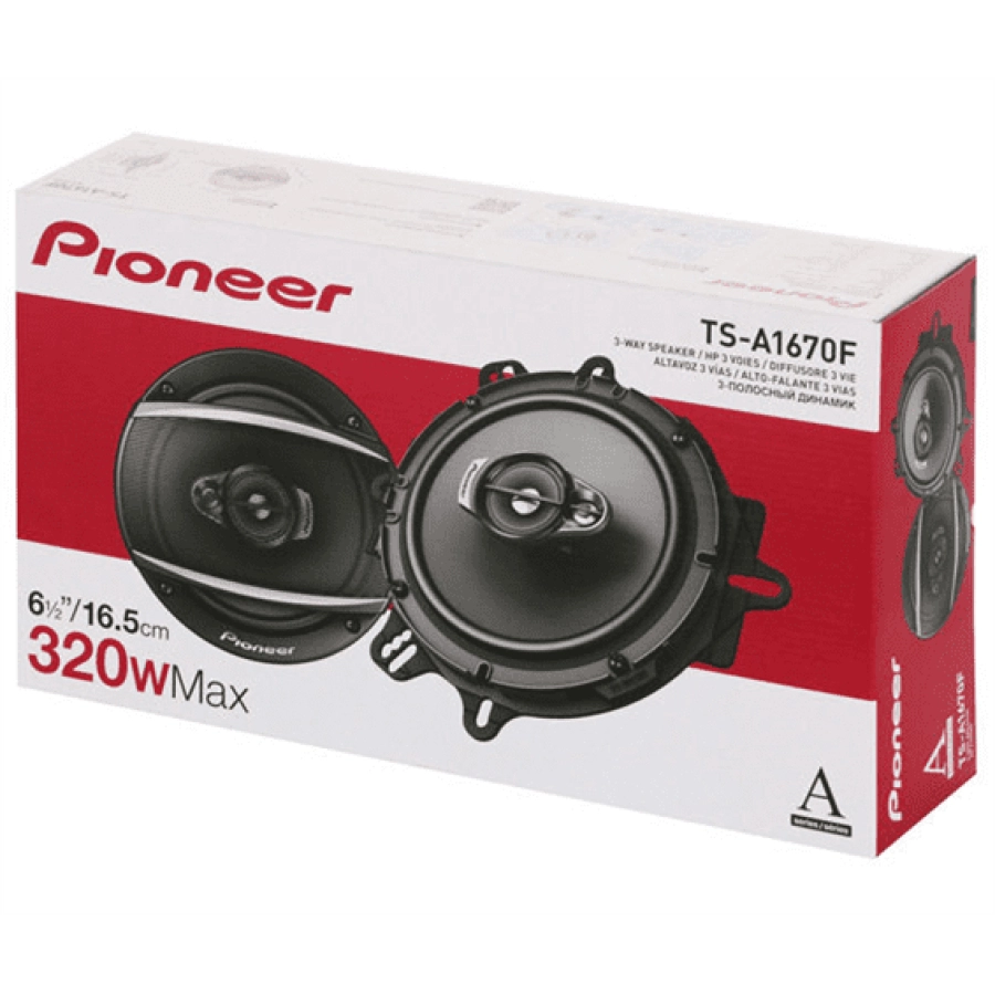 Автомобильная трехполосная коаксиальная акустика PIONEER TS-A1670F