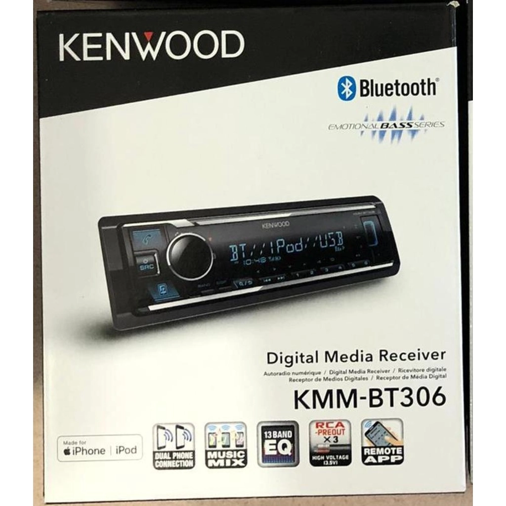 Автомобильный цифровой медиа-ресивер KENWOOD KMM-BT306