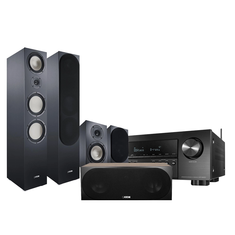 Домашний кинотеатр DENON AVRS960HBKE2 Canton GLE BlackMakassar 1