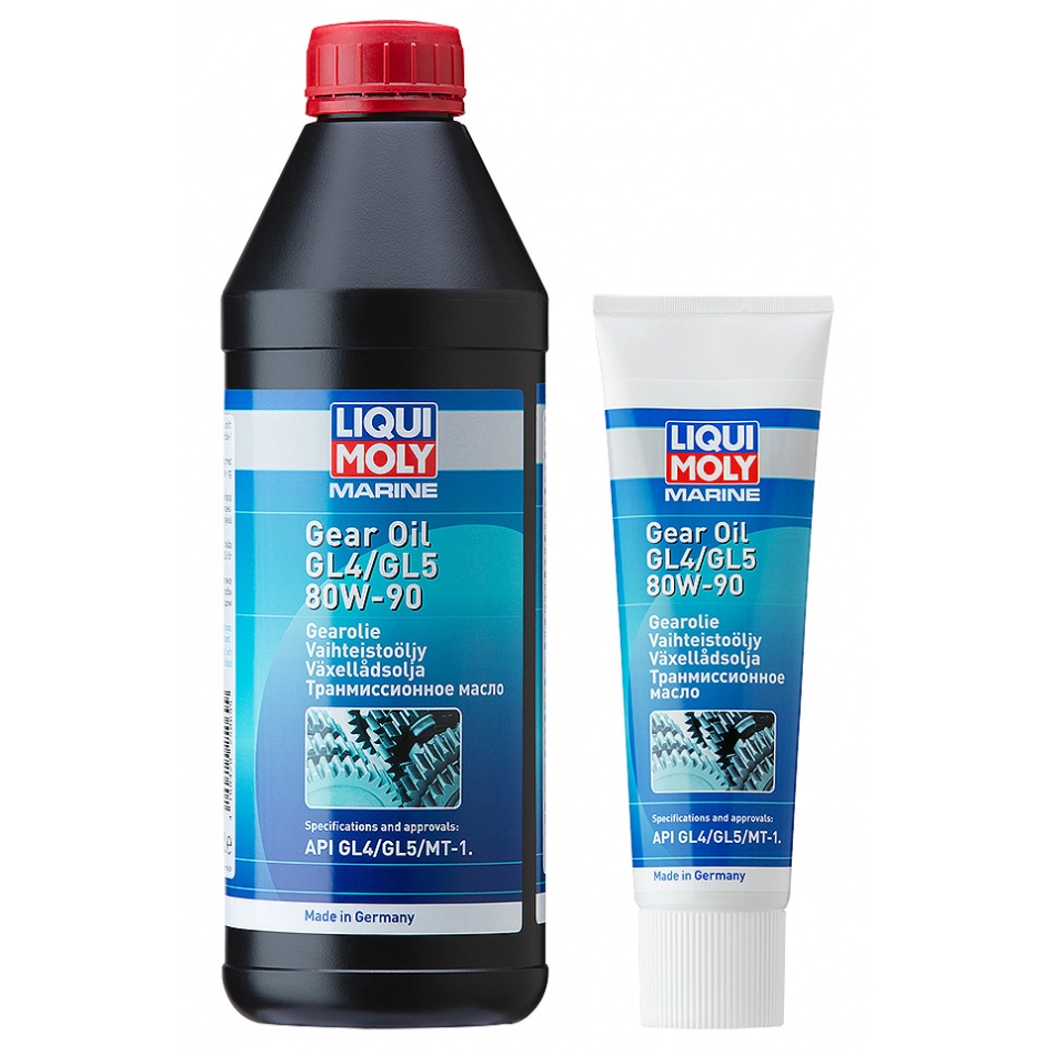 Минеральное трансмиссионное масло для водной техники LIQUI MOLY Marine Gear  Oil 80W-90 1 л