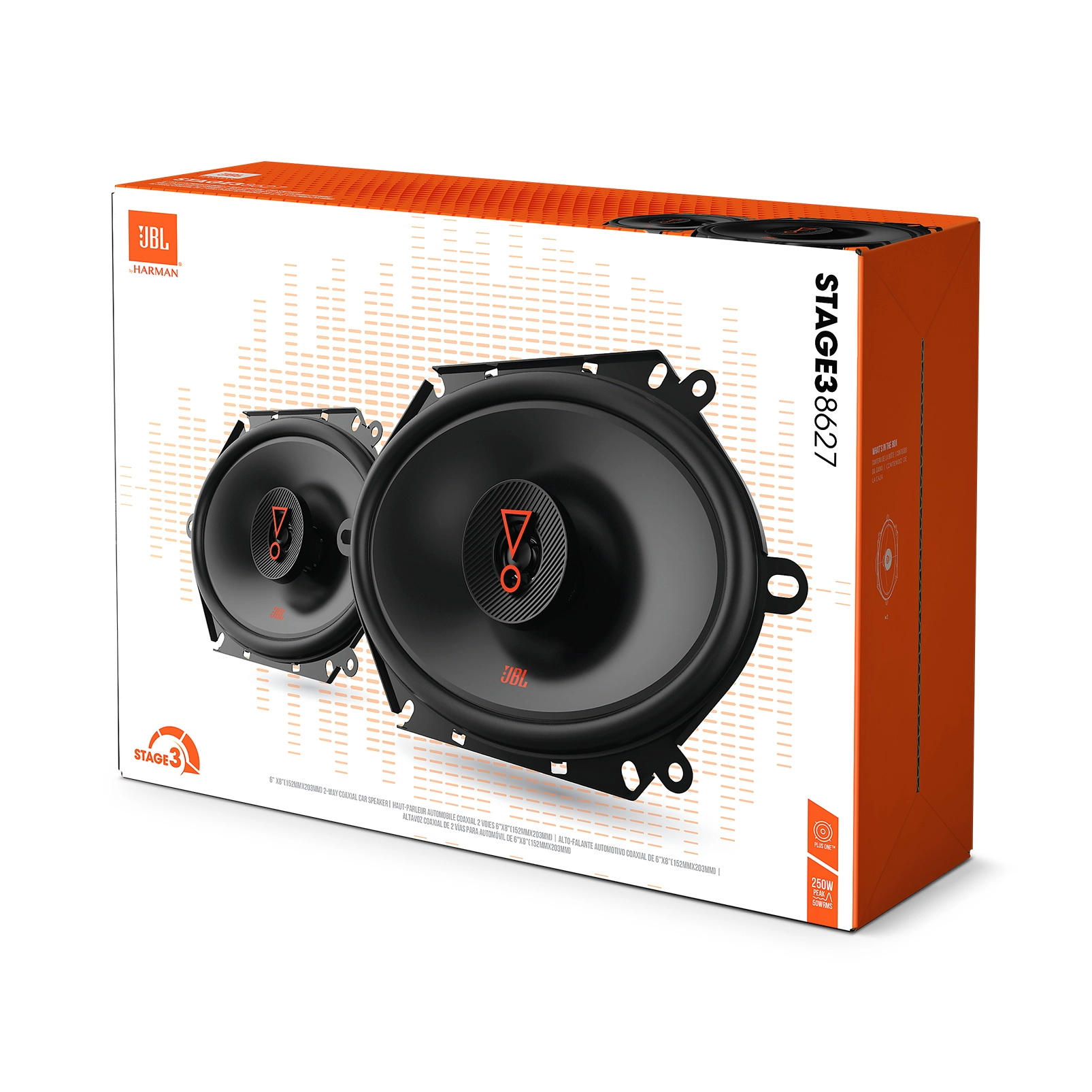 Автомобильная двухполосная коаксиальная акустика JBL STAGE3 8627