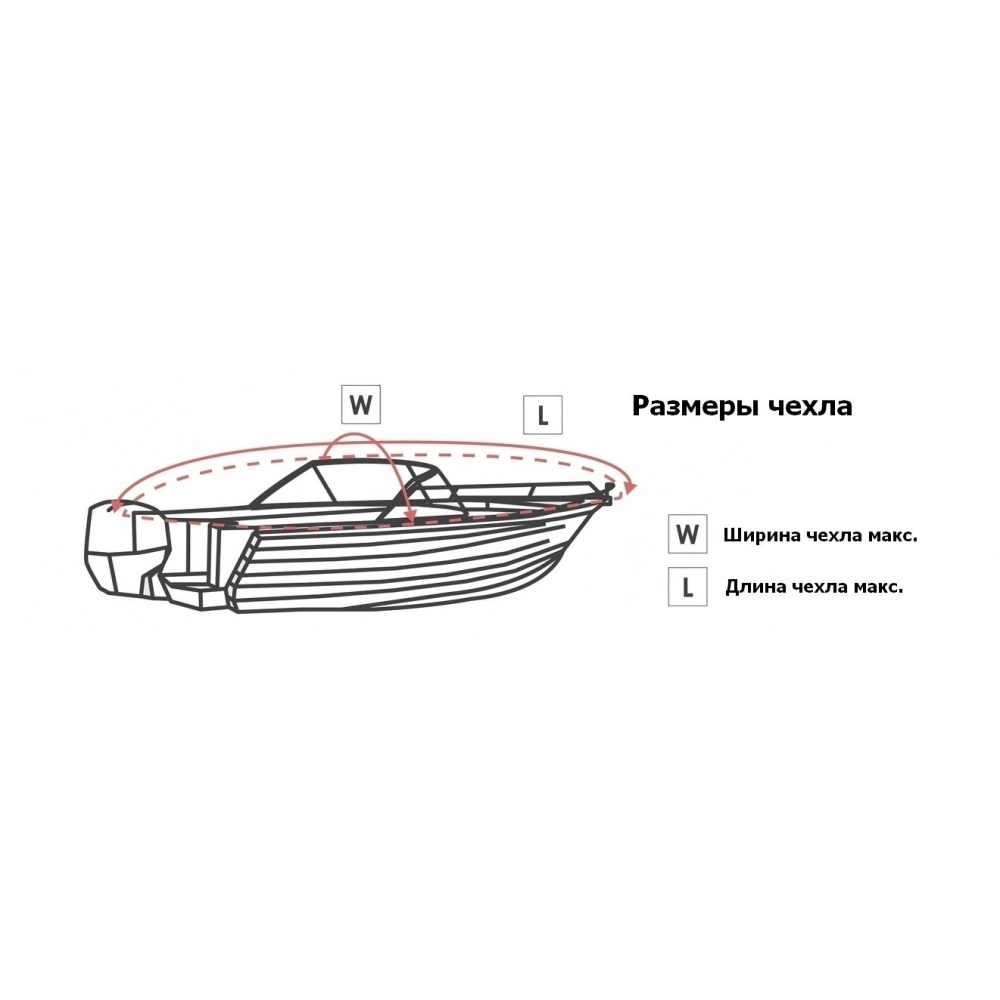 Тент транспортировочный для лодок длиной 5,0-5,3 м типа Cabin Cruiser