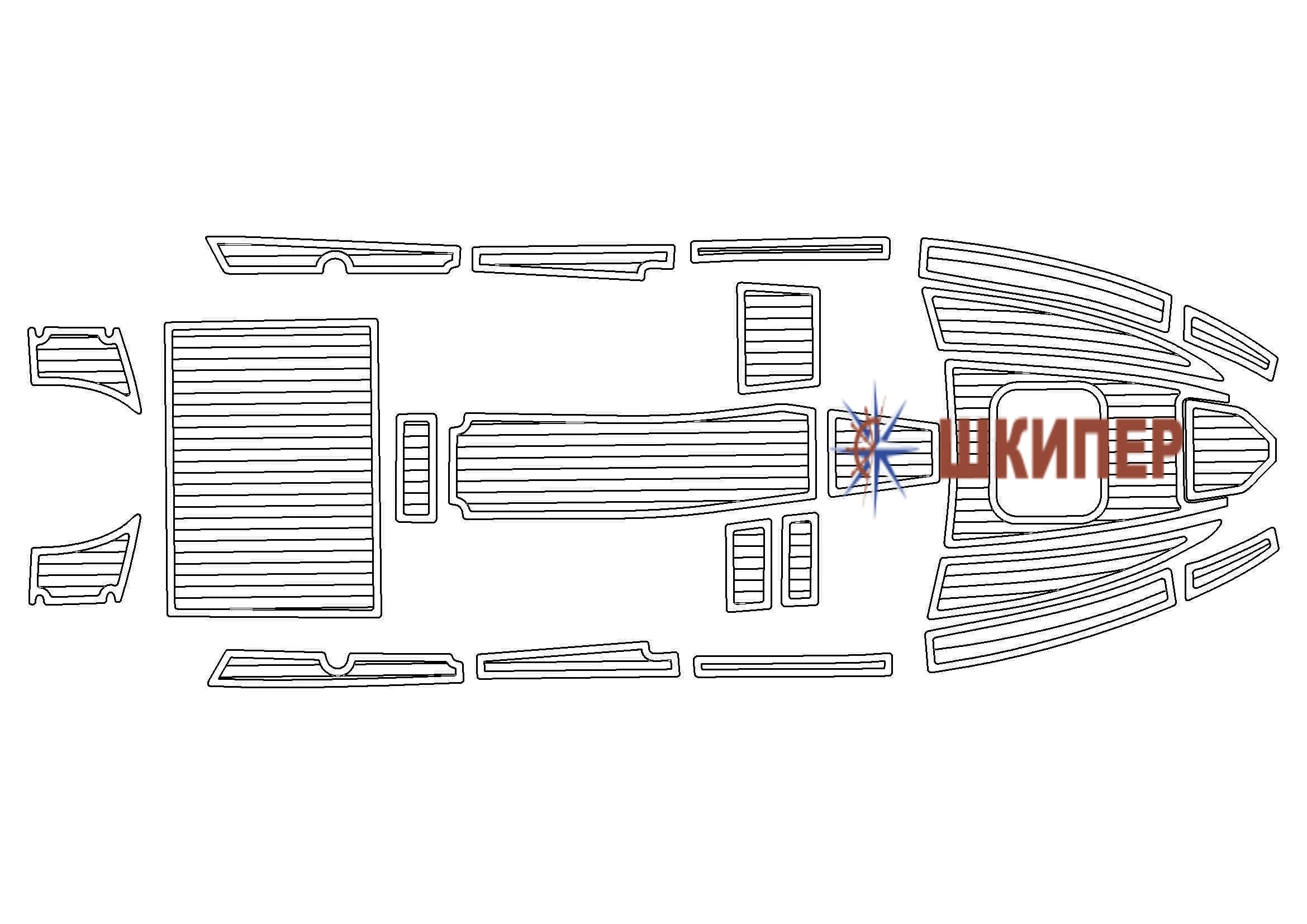 Комплект покрытий для катера NorthSilver Star Cabin 690 (1)