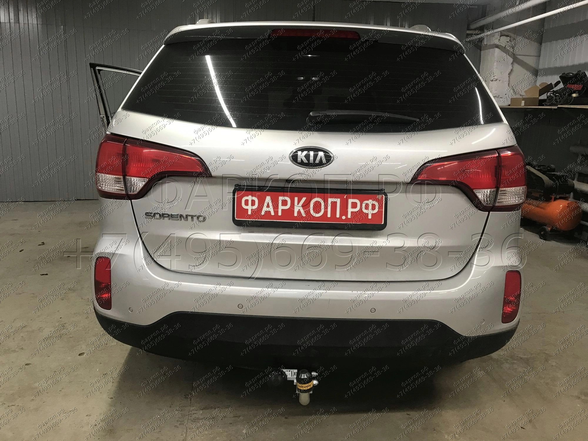 Фаркоп Hyundai Santa Fe 2012-2018, Grand Santa Fe 2013-2018, Kia Sorento  2012-2015 - 90908-A Motodor купить в Москве