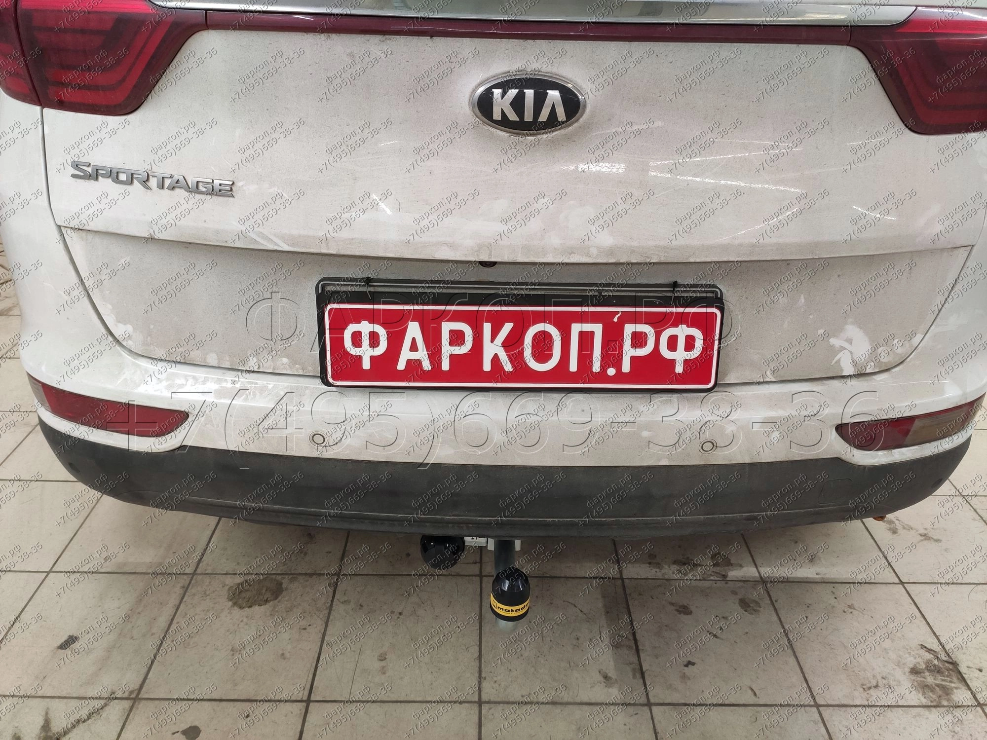 Фаркоп Kia Sportage дорестайл 2016-2018 - 91004-A Motodor купить в Москве