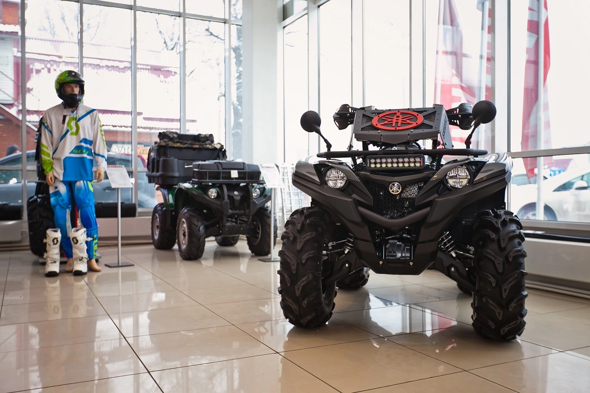 Вынос радиатора на Yamaha Grizzly 550/700/Kodiak 2016 (Алюминий)