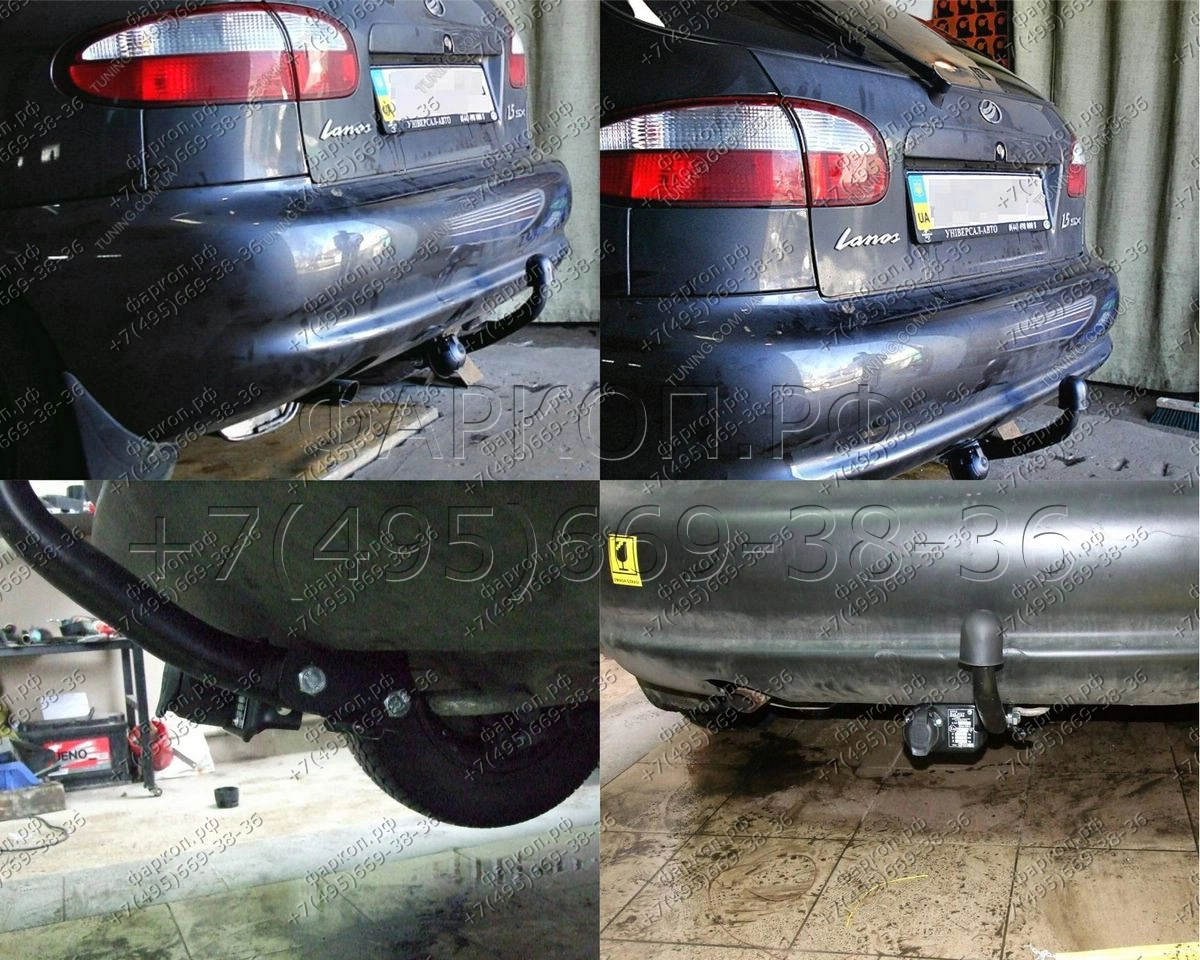 Фаркоп Daewoo Lanos хетчбек 1997-2009 / Chevrolet Lanos хетчбек 2004-2009 -  D.004 IMIOLA купить в Москве