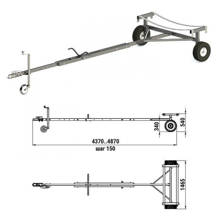 Тележки для надувных лодок