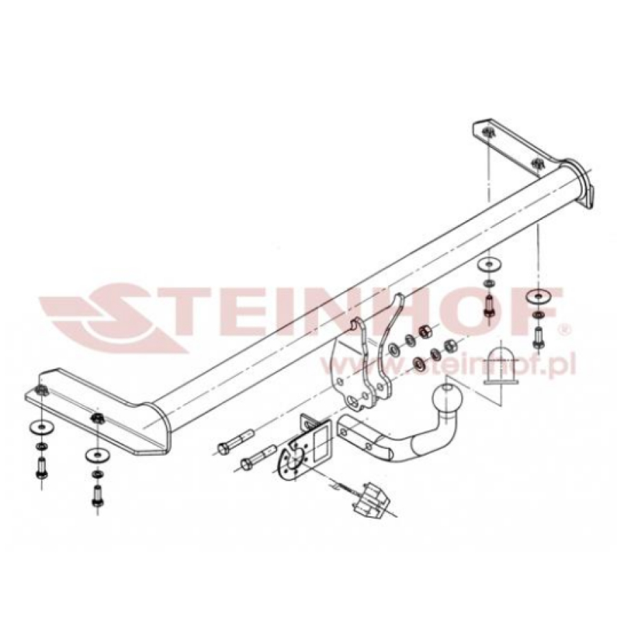 Фаркоп Steinhof V-050 Стальной, тип крюка: A (F20)