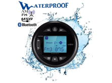 Морская магнитола в катер лодку круглая Bluetooth VX230