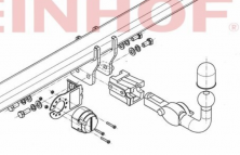 Фаркоп Mazda Premacy 1999-2005 оцинкованный