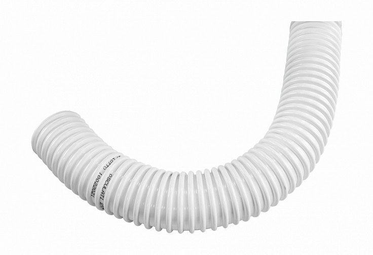 Гофра кабель-трассы 50,8 мм, белая